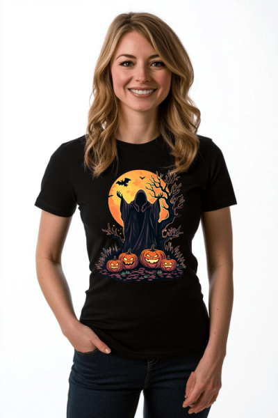 Dámské  tričko Halloween duch0